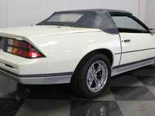“1985 Limited Edition Z28 Chevy Camaro with the Daytona kit”. After the 1985 Z28 Chevy Camaros left the factory & arrived at the dealerships, the dealerships had them sent out and the Dayton after market kit installed in them and had them listed as a limited edition. They convertible soft tops & 2 seaters.