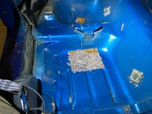 Passenger side rear floor pan