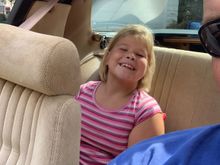 Daughter has feared this car since day one. Picked her up from school today, look at that smile!!