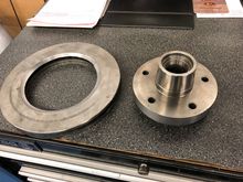 The rotor after hud was cut.