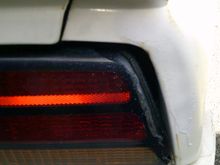 Cracked taillight lens.
