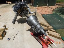 Preparing for docking.  Flywheel installed and torqued to 60 ft lbs.