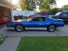 Here is a picture of it after a nice wash and waxing I did a few days ago.  It is definitely an awesome first car!  Don't forget about the ole Iroc in the garage too!