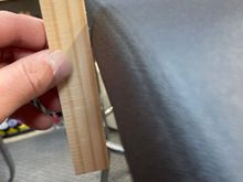 The cap follows the contour of the original dash. The cap also wraps around the bottom lip.