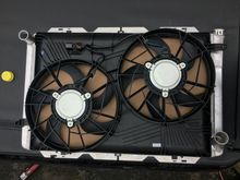 Traverse fans trimmed to fit.