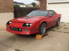 Up on stands waiting to drop the tank