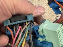 This is old harness with gray wire as opposed the brown wire on the new harness. 