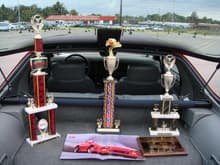 a few of the awards I have received in my first year car showing haha