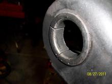 CUT AS SHOWN. KAREFUL....DONT CUT INTO LCA.