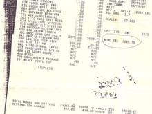 1987 IROC Z Convertible Dealer Papers 001 small