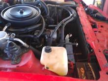 Pulled out the radiator
