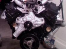 Vortec 350
EdelBrock Hi-Flow Intake
EdelBrock Hi-Flow Runners
EdelBrock Shorty Headers
EdelBrock Water Pump