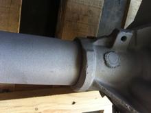 Axle tubes before welding