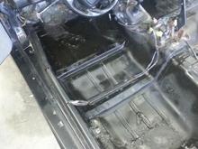 This was fixed and the whole floor was coated with a rubberized sound depressor before mat and carpet was installed.