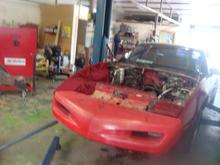 grtting a mew motor put in only a v-6 , no biggie.