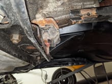 Transmission mount on 4L60E's sit too far back and the cross member needs to be modified.