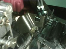 Stock QJet carb bracket with 700R4