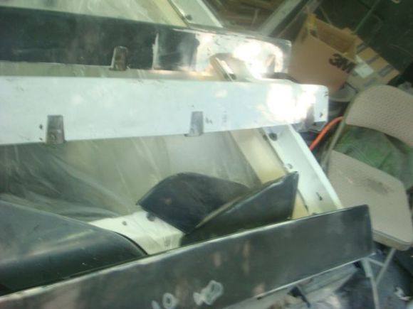 Rear spoiler sanded but I have to make repairs on one of the quarter pieces.