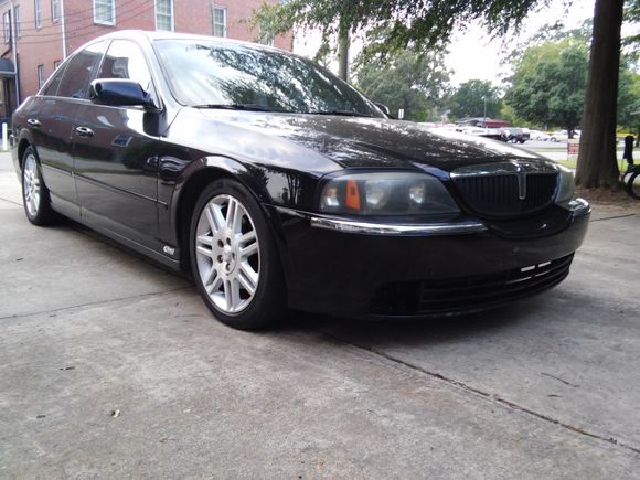 2003 Lincoln LS 2" Eibach kit and 17" wheels.