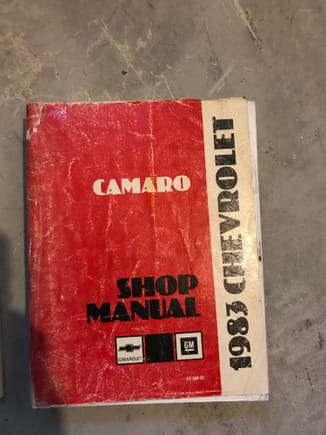 83 Camaro shop manual $80 shipped 