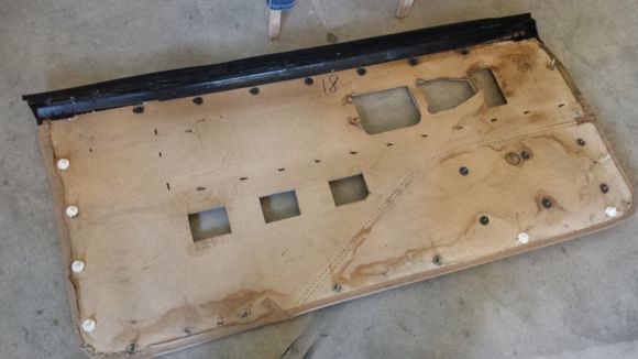 checking for damage/missing clips door card