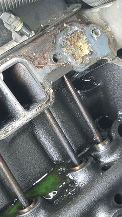 Coolant port clogged