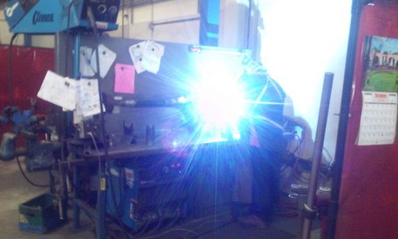 New rear getting tubes welded in at Currie