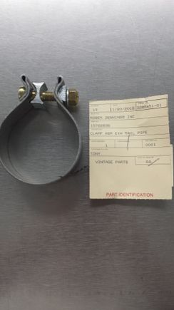 NOS  91.5-92 N10 catback clamp