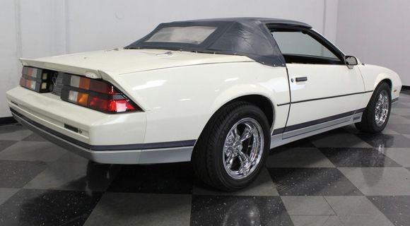 “1985 Limited Edition Z28 Chevy Camaro with the Daytona kit”. After the 1985 Z28 Chevy Camaros left the factory & arrived at the dealerships, the dealerships had them sent out and the Dayton after market kit installed in them and had them listed as a limited edition. They convertible soft tops & 2 seaters.