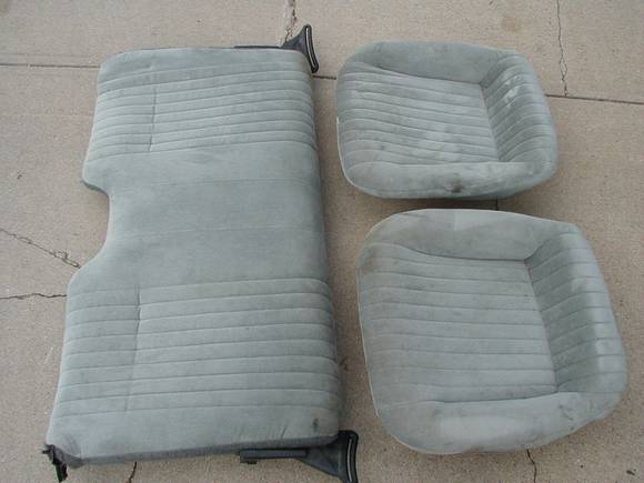 Bucket seats are gone but the solid back is available!  It came out of my 89'