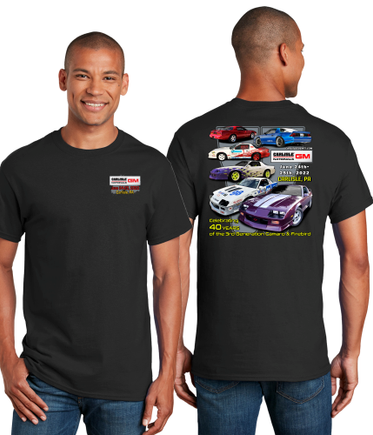 2022 Carlisle GM Nationals 3rd Gen Anniversary Shirt black