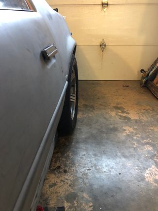 View of drive side from front of cae