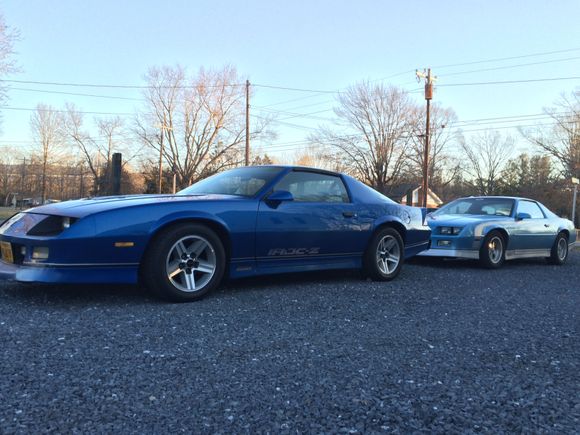 The IROC sitting with the 88 back when we were in high school. 