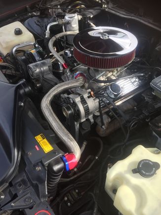 She’s a work in progress we’re about to swap heads intake and carb for a Holley 700cfm