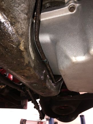 Pan to crossmember clearance 