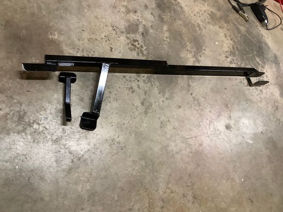Modified pass side with heavier cross brace compared to the kit provided brace