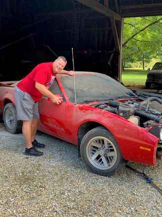 After 26 year search I was finally able to touch my car again