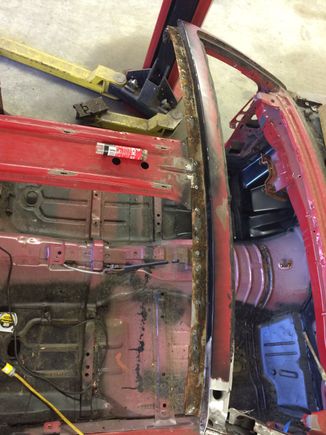 Had to remove the t-top channel to fab a new one