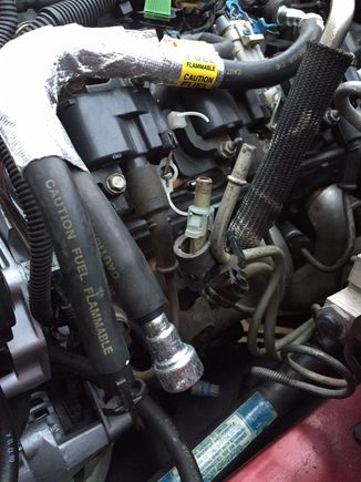 This is where the 4th gen lines come uo. its close, but once the lines are sectioned with compression fittings it will be a perfect fit.