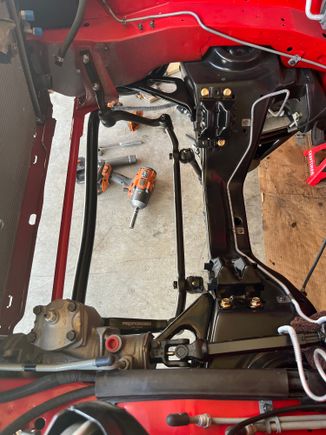 TDS bar, sway bar, and pro forge steering components installed. 