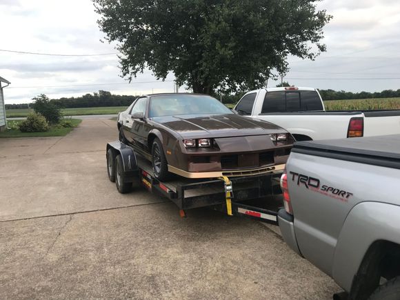 Picking the car up