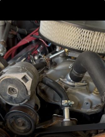 Water pump to intake loop