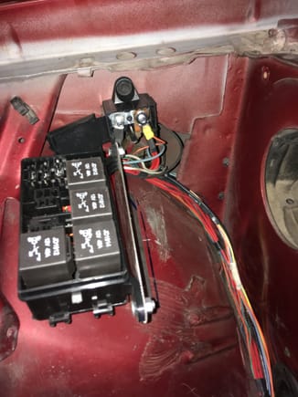 test fit the fuse box and power routing