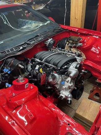 Here it is in the engine bay soon after my wife and I got it in.
