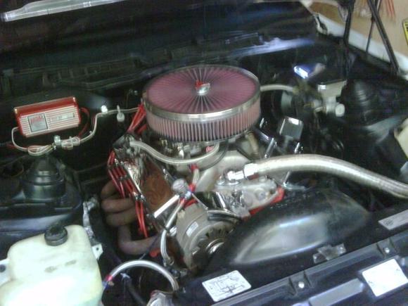 327. proform gear drive,headman shortys, flowmaster exhaust, k&amp;n air filter, eldelbrock intake and carb,msd ignition