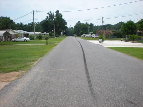 210 FT one wheel wonder burnout lol