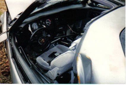 Interior of wrecked 85 Z28 12/18/1990