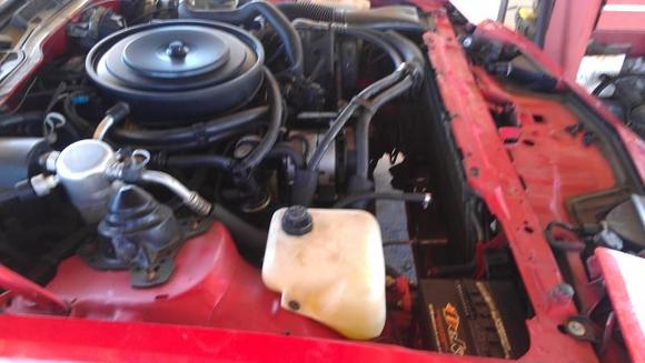 Pulled out the radiator