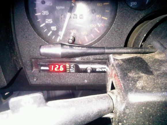 turbo timmer with a bat voltage gauge, o2 senser voltage, and wideband a/f ration. turbo timer atomaticly calculates how long to "cool down" after ive removed the key. touch the brake, or jump the rpms more than 800 an the car shuts off