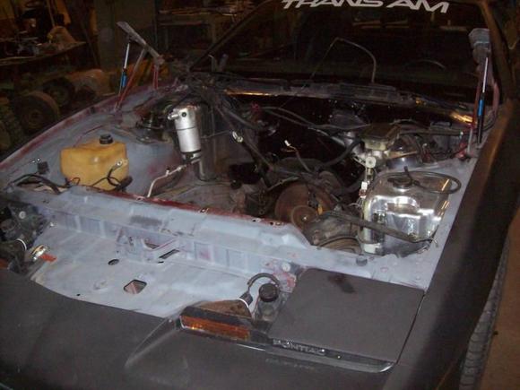 started painting under the hood